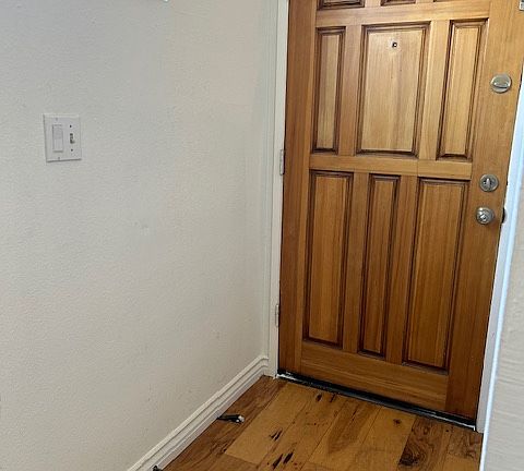 inside view of the front entry door