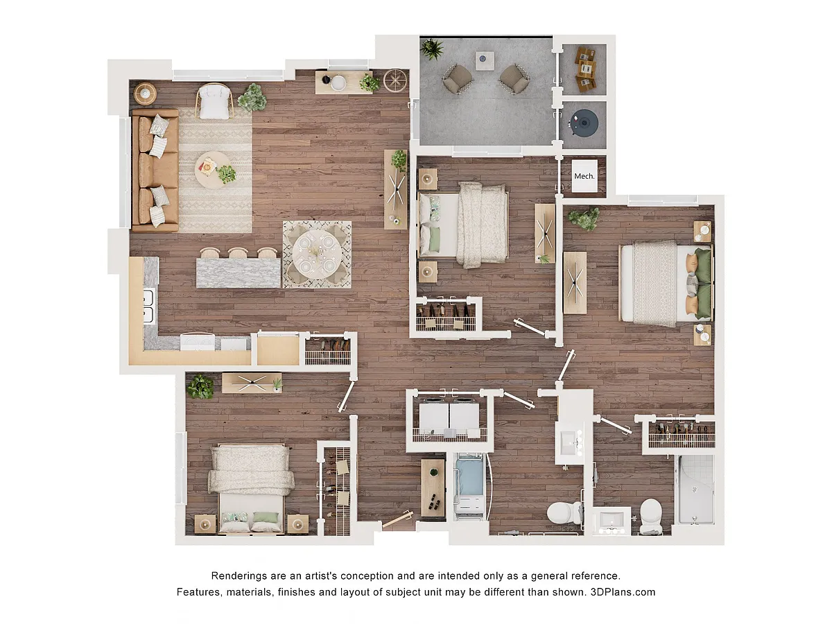 Floor plan 3B