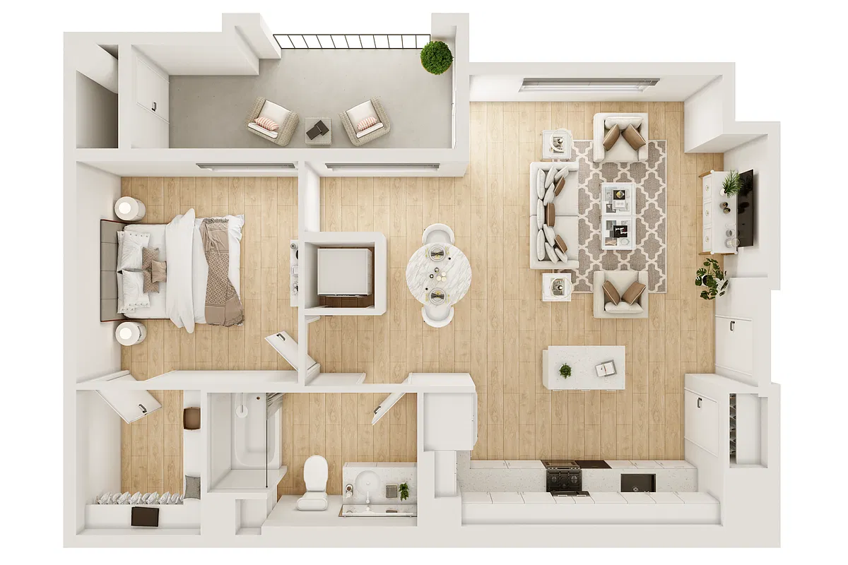 Floor plan 1B