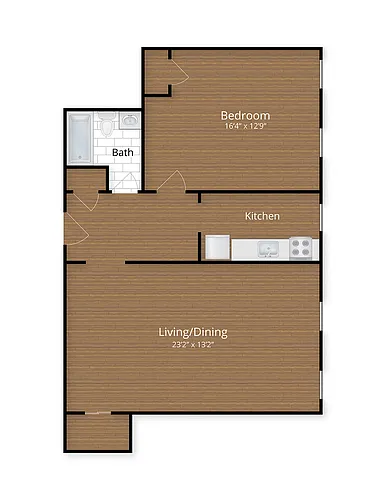 Floor plan One Bedroom