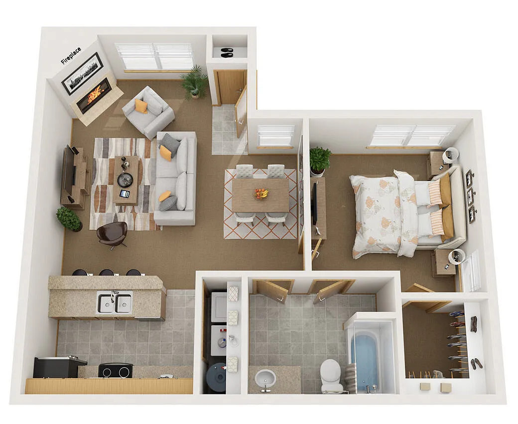 Floor plan 1X1