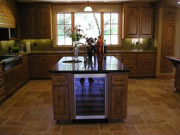 Kitchen view from formal dinning rm