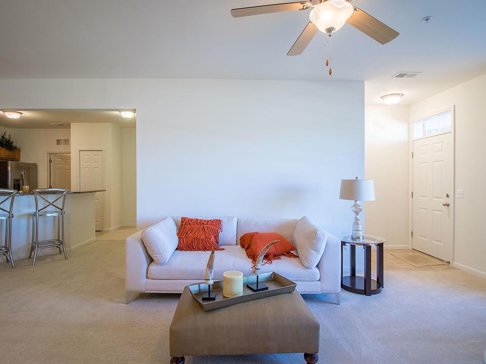 living room, front entrance & kitchen