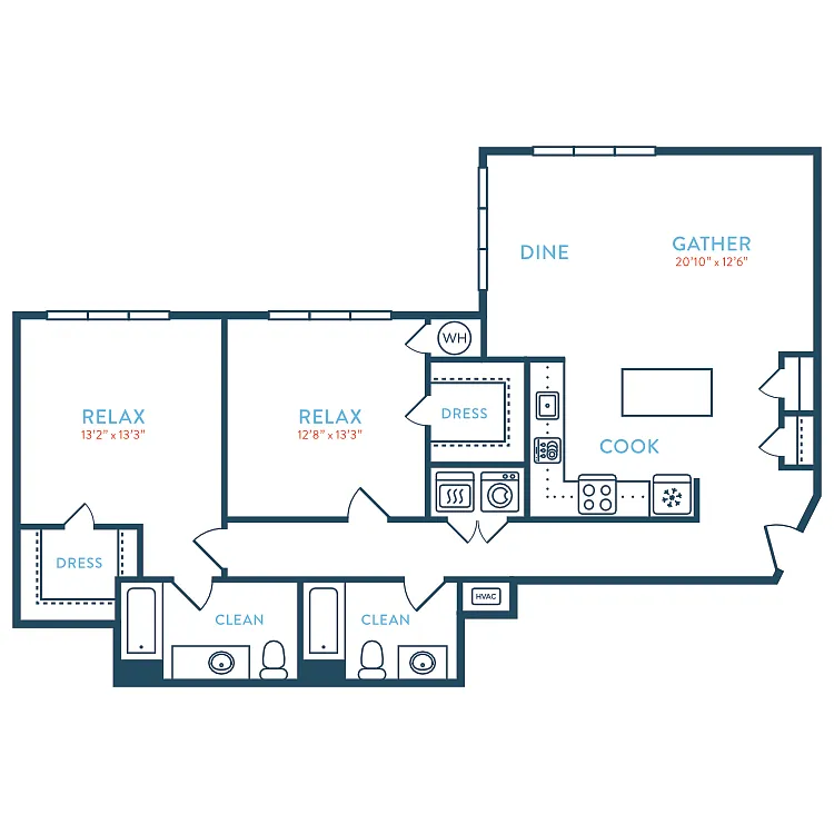 Floor plan 1264 Berkeley B4