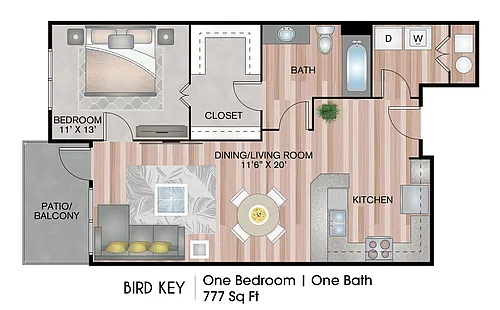 Floor plan Birde Key