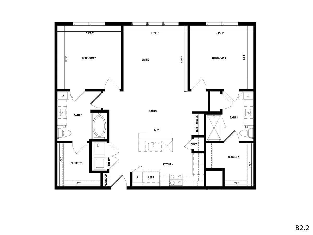 Floor plan B22