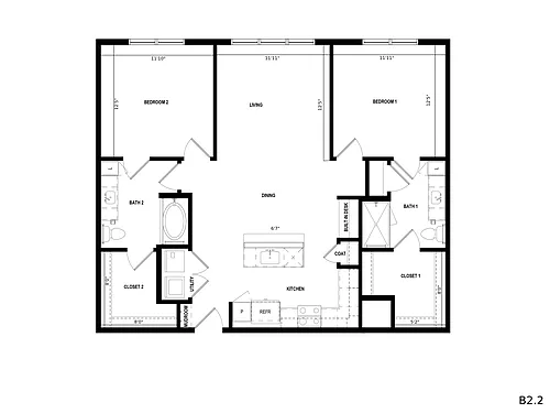 Floor plan B22