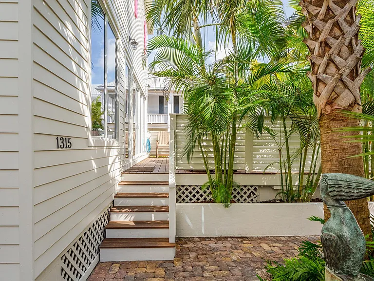 Staircase to Backdoor Entrance & Pool