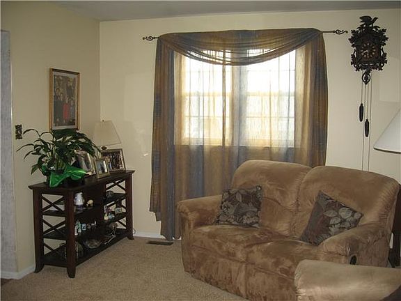 View of family room from kitchen