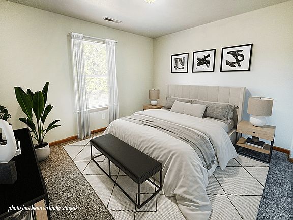 Bedroom with Plush Carpeting