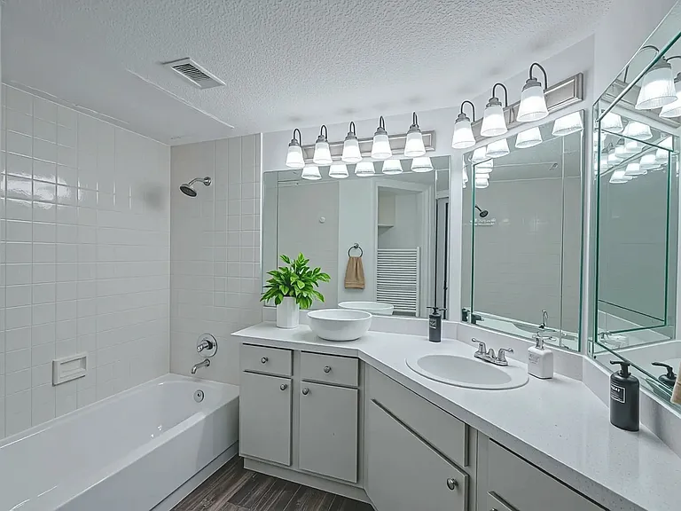 Virtually Staged Bathroom - Ironhorse Flats
