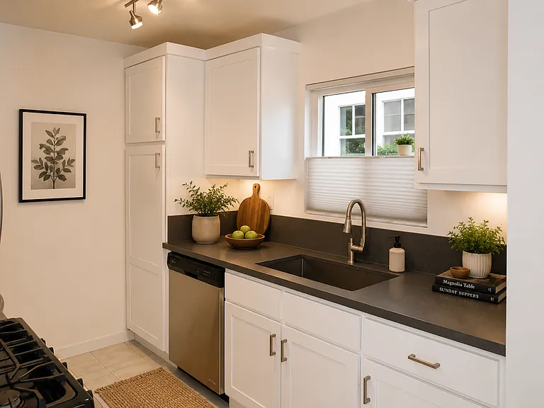 Kitchen with lots of cabinetry