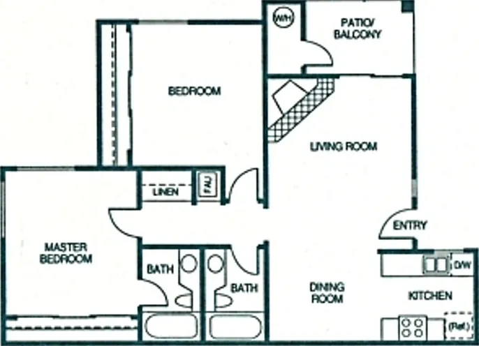 Two Bedroom Floor Plan Two Bedroom Floor Plan