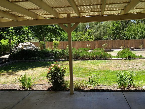 View of back yard from patio