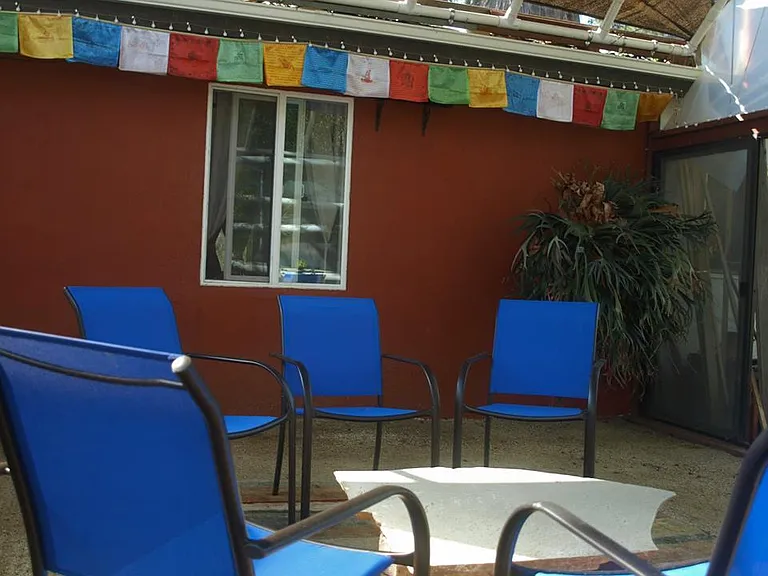 Outdoor semi covered room