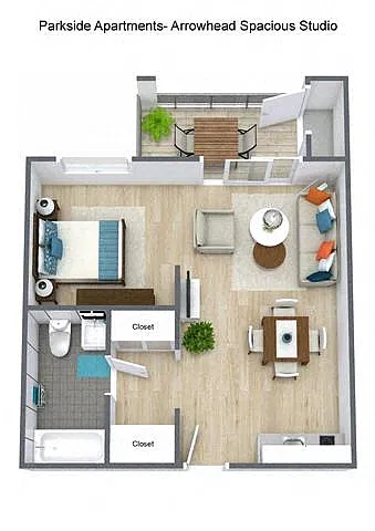 Floor plan Studio - Large