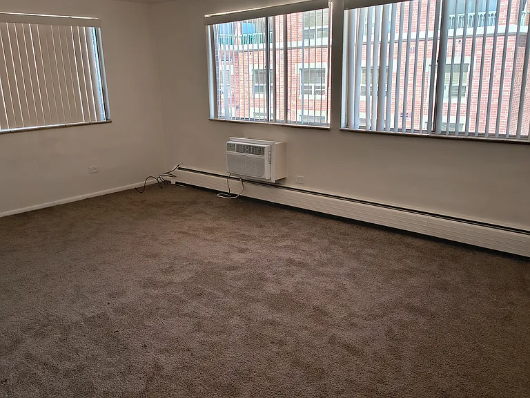 Roomy living room lots of windows