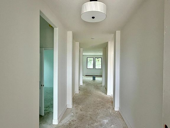 Construction progress - entryway