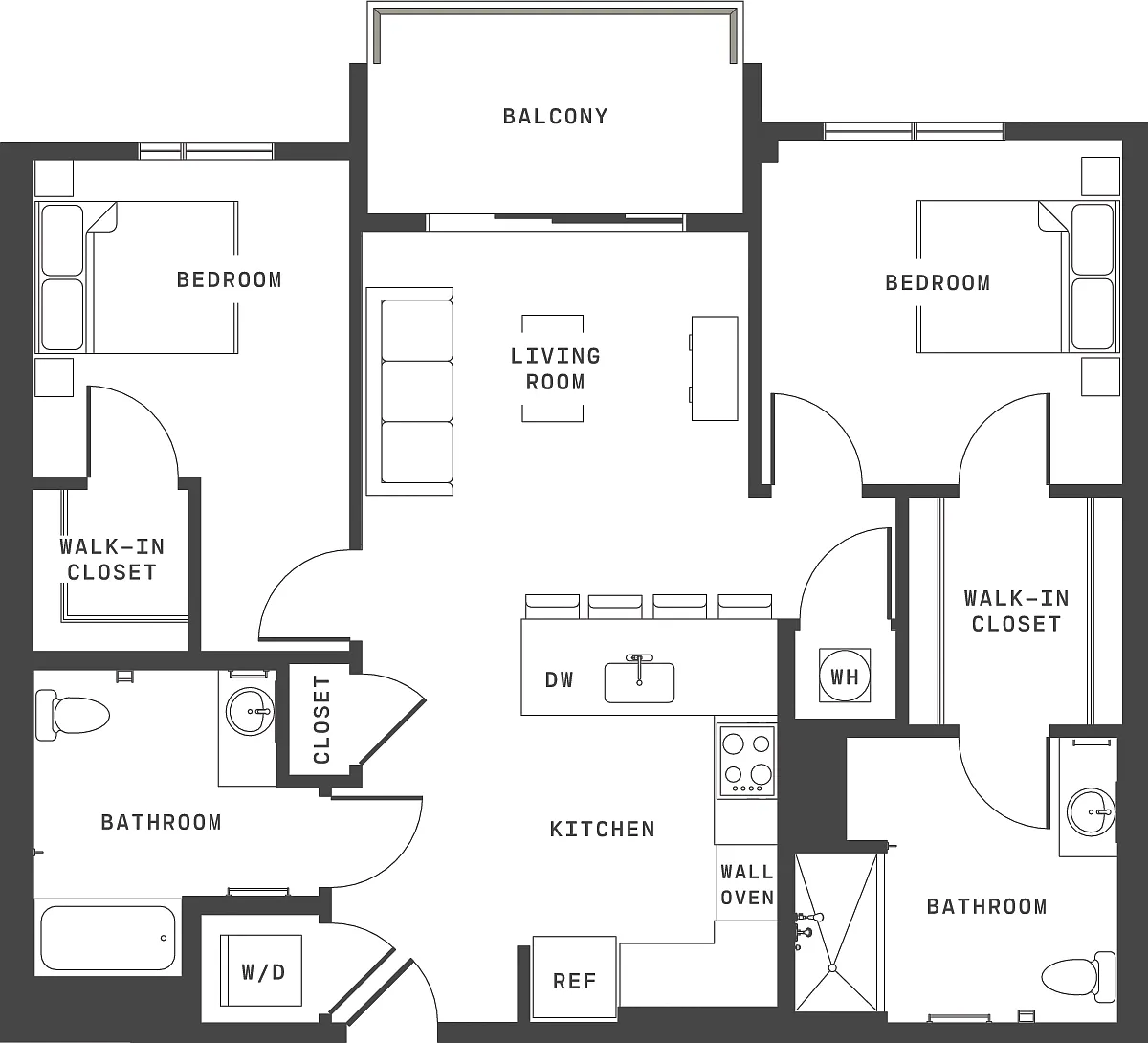 Floor plan B1A-G2B