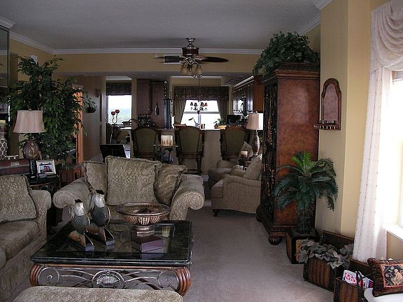 Living room kitchen dining