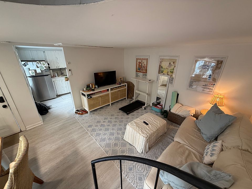 View of the downstairs from the stairs