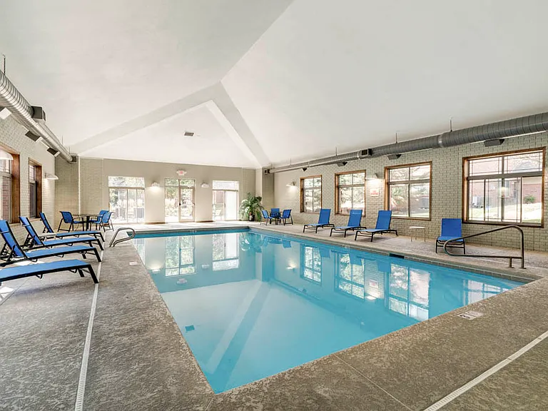 Dive into relaxation in our indoor pool, open year round!