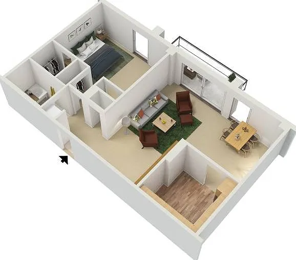 3D Floor Plan of Tier 2 3D Floor Plan of Tier 2