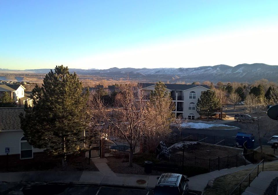 Views of pool, foothills, bear creek lake