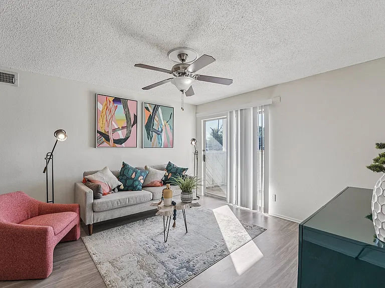 Inviting Living Room at Sandstone Apartments