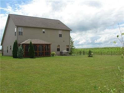 Beautiful backyard with Hot-tub and Pergola faces the field at the end of the road.