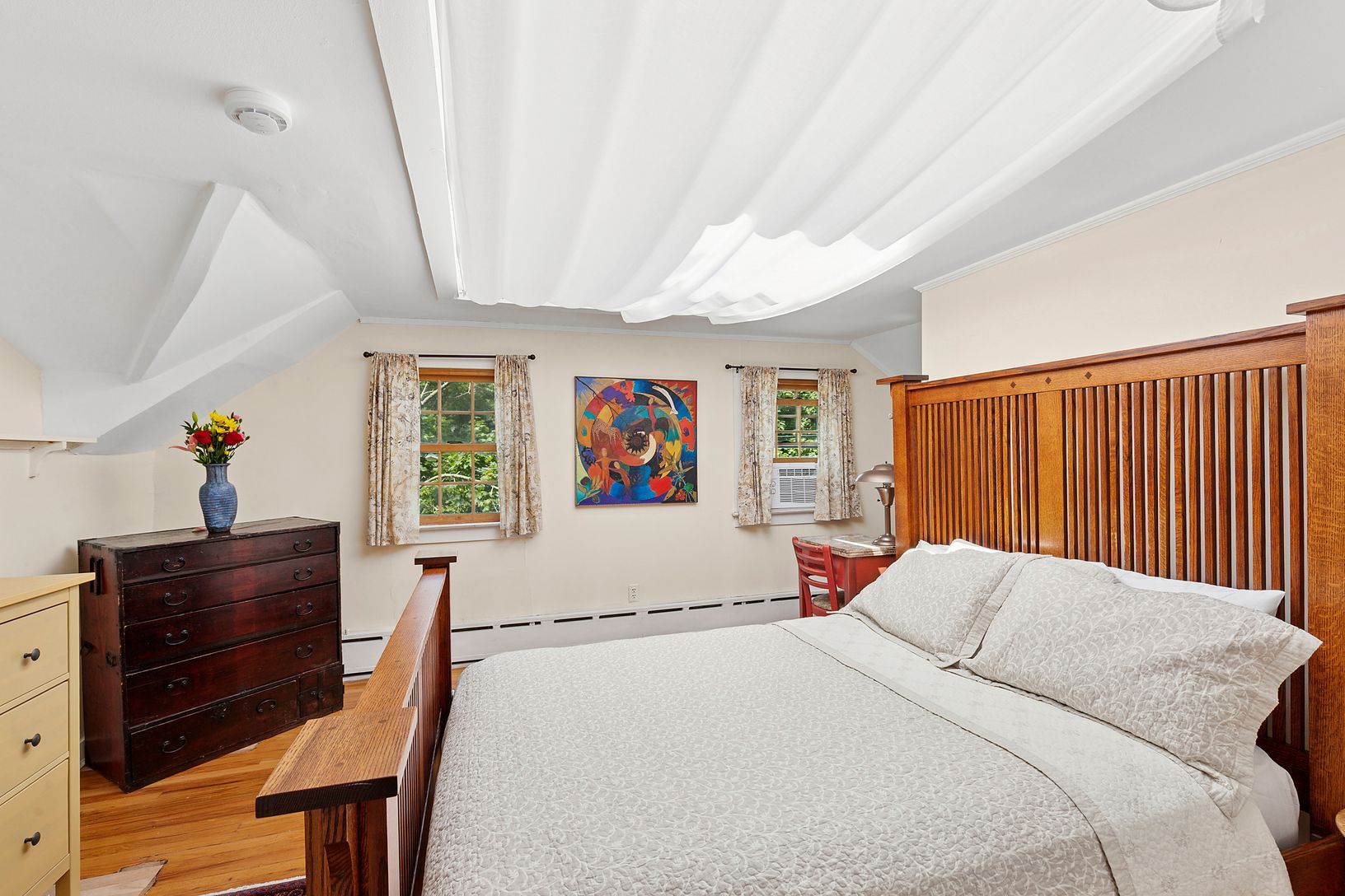 light filled bedroom