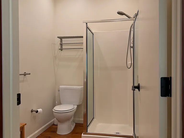 Bathroom - sink, toilet, shower