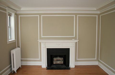Living room fireplace