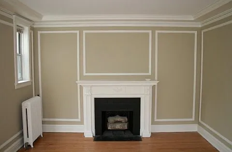Living room fireplace