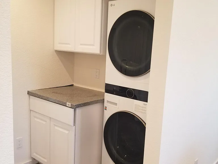 Hallway with Washer Dryer
