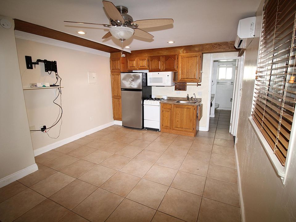 Studio primary room including kitchenette.