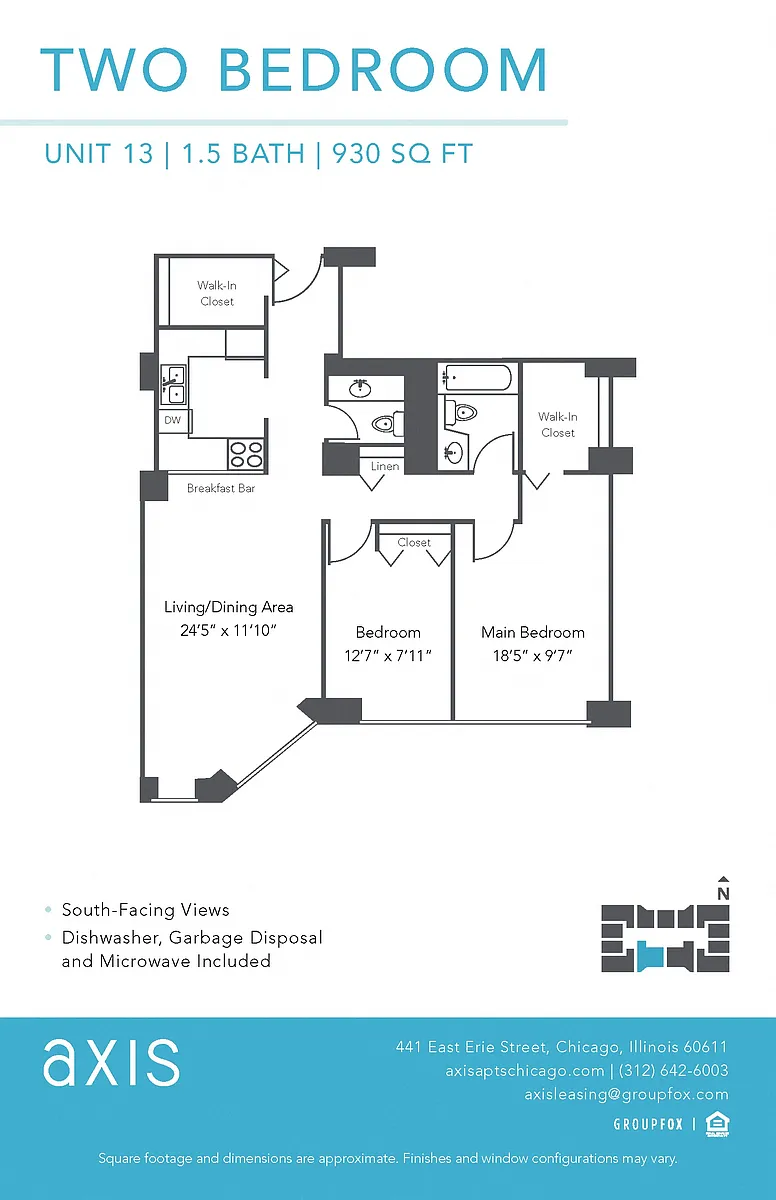 Floor plan Two Bedroom