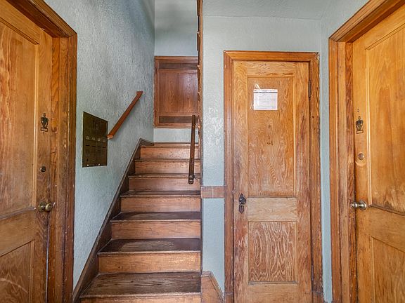 Main Level Hallway of this 4 unit apartment building (Unit #2 is available for rent).