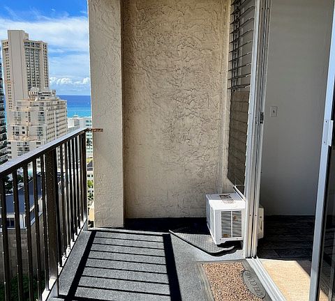 balcony view towards ocean.