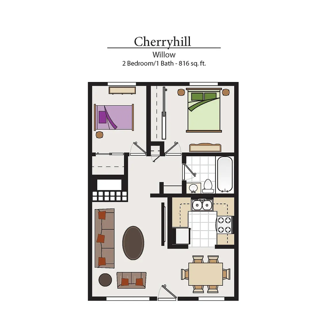 Floor plan 2x1 - Renovated