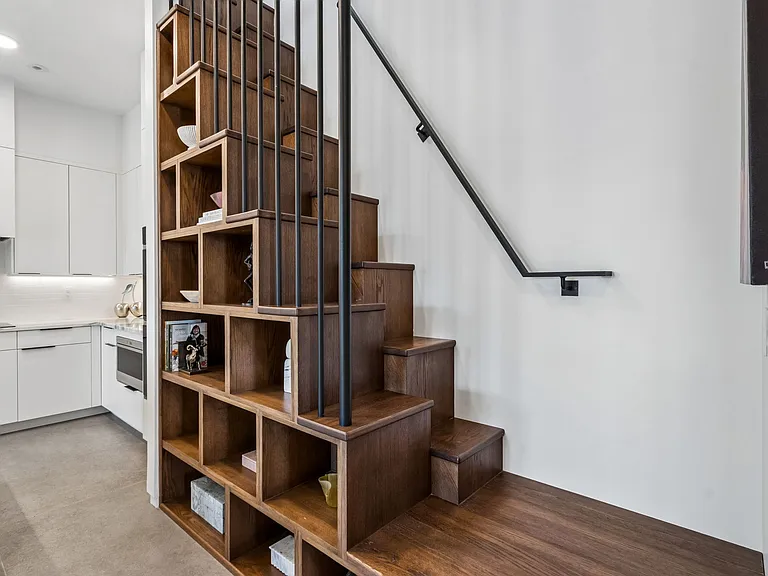 Custom stairwell to private terrace (two entry points with elevator and regular stairwell access as well)