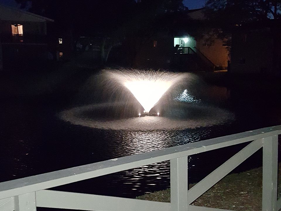 Front Fountain at Night