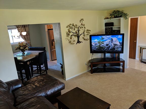 Living room, adjacent dining