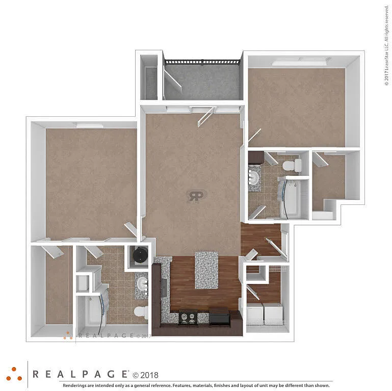 Floor plan 2 BD Craftsman Premier