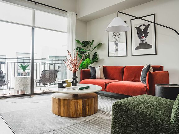 Studio, 1-, 2-, and 3-bedroom apartment homes with den layouts available.