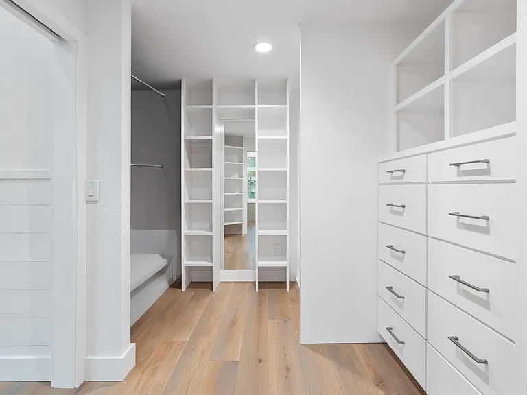 Walk-in His and Hers Master Closet