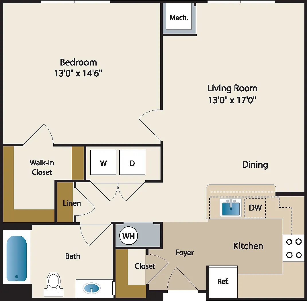 Floor plan The Goodman (MIHU Program)