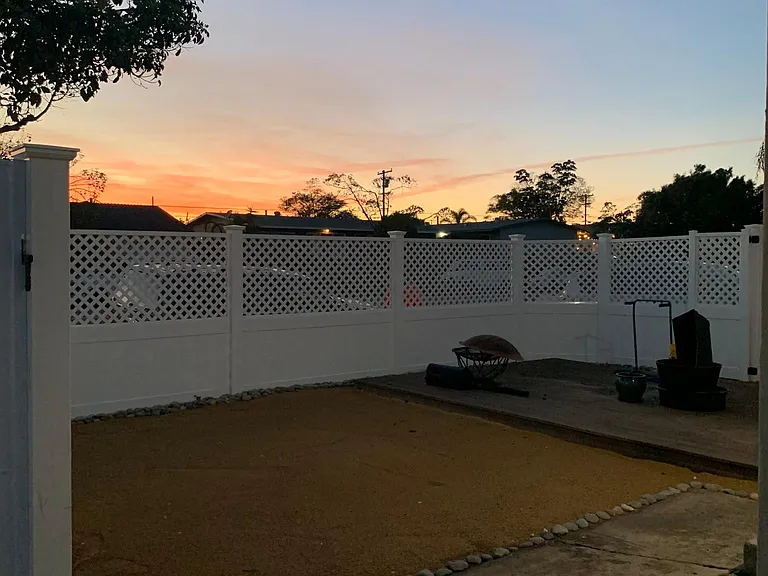 sunset view from private front yard