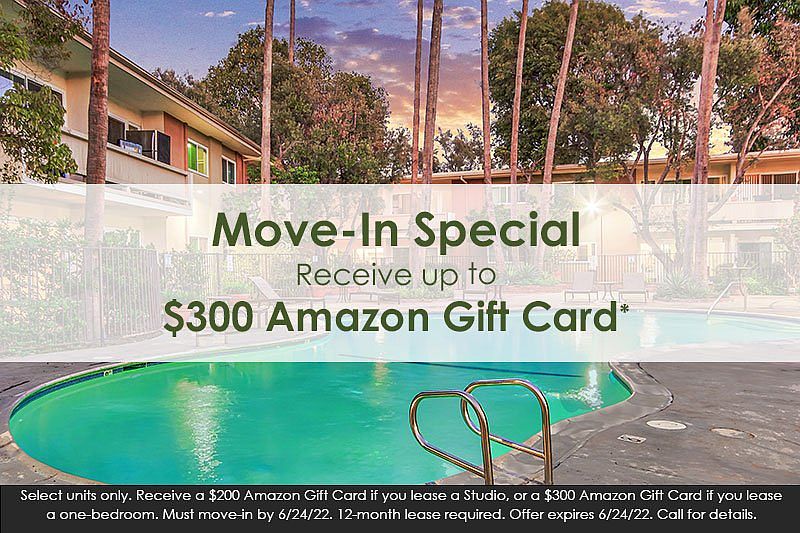 Move in Special - $300 amazon gift card