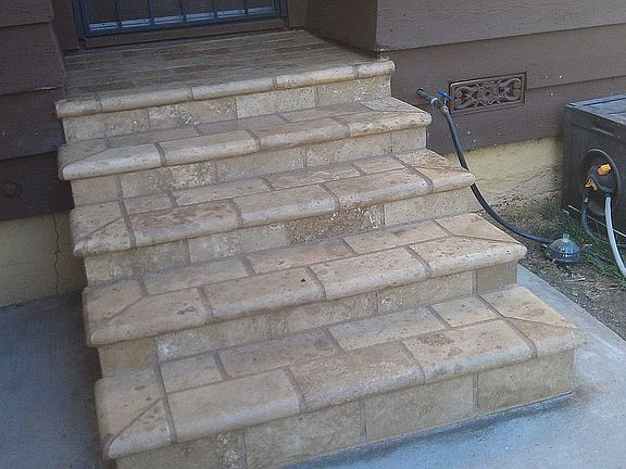 Stone entryway